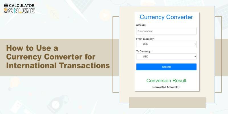 How to Converter currency